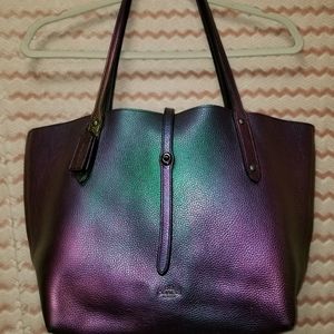 Leather coach bag